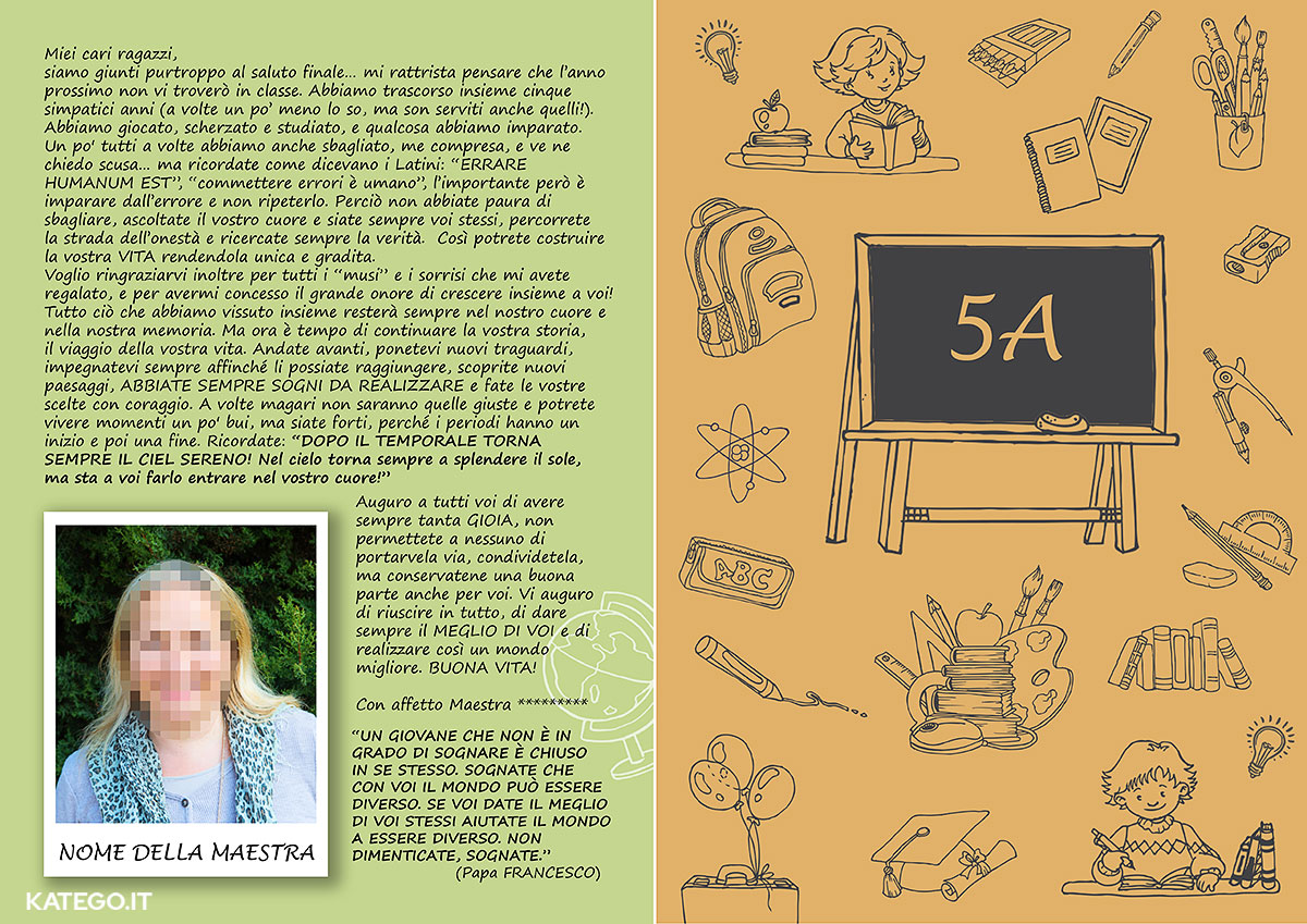 design e stampa album fine scuola - katego.it