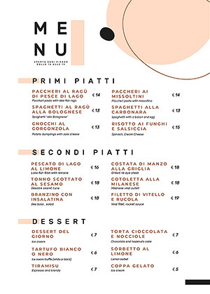menu ristorante - katego.it